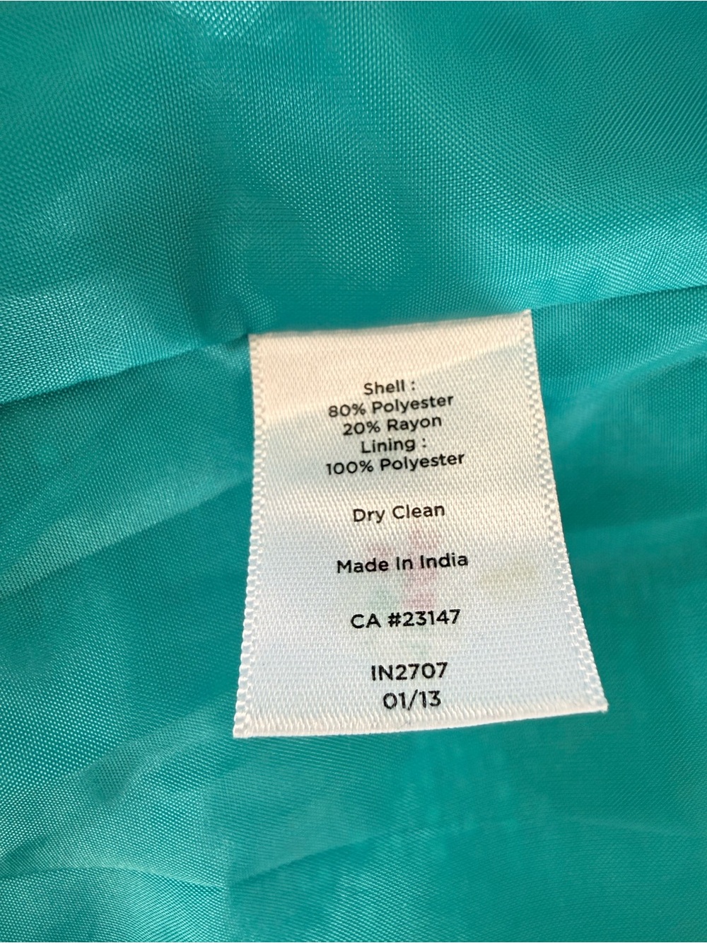 Talbots Turquoise Textured Sheath Dress - Picture 4 of 4